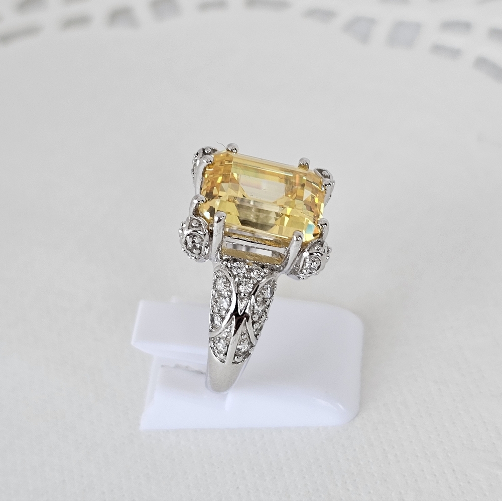 Victoria Wieck Canary Yellow Citrine Absolute Ring Sterling Silver Sz 7! - Picture 17 of 17